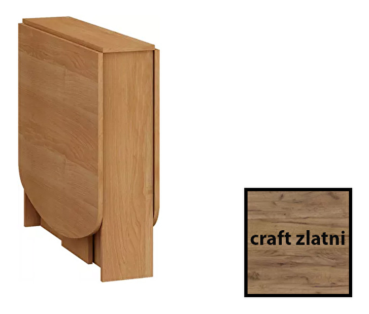 Blagovaonski stol Elston 2 A (za 4 do 6 osoba) (craft zlatni) *rasprodaja