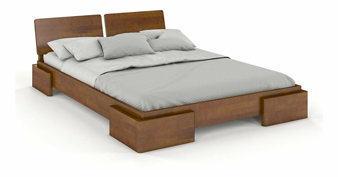 Bračni krevet 160 cm Naturlig -Jordbaer (bukva)