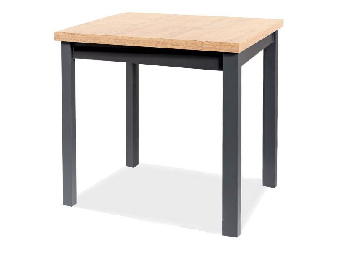 Blagovaonski stol Alfred (hrast + crna) (za 4 osobe ) *rasprodaja