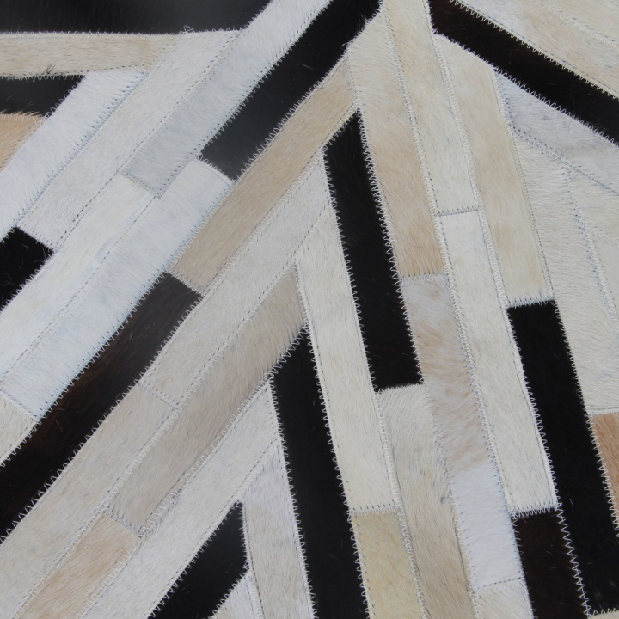 Kožni tepih 150x150 cm Korlug TIP 08 (goveđa koža + uzorak patchwork) 