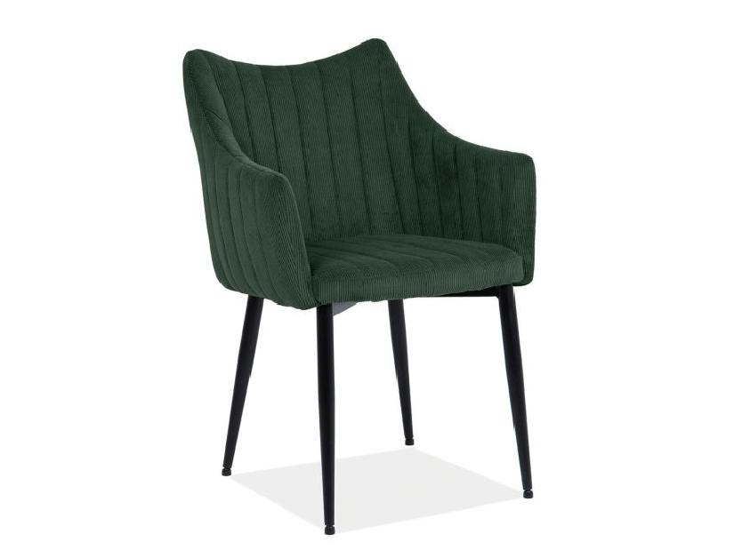 Blagovaonska stolica Mattie (zelena + crna)