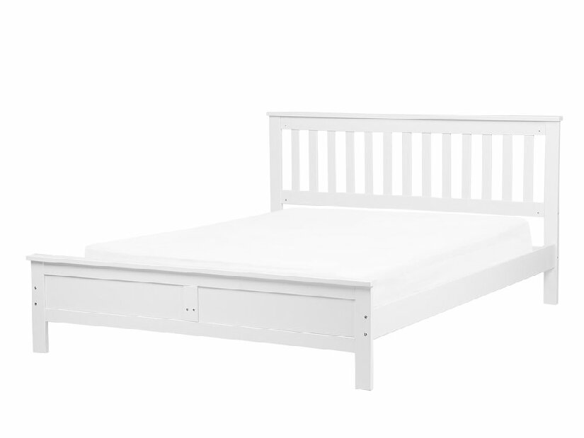 Bračni krevet 180 cm MAYA (s podnicom) (bijela)