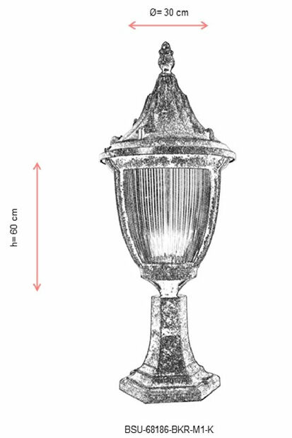 Vanjska zidna svjetiljka Desiree (smeđa)