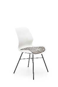 Blagovaonska stolica Kristin (bijela + siva + crna)
