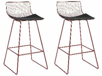 Set barskih stolica (2 kom.) Fidelia (ružičasto zlato)