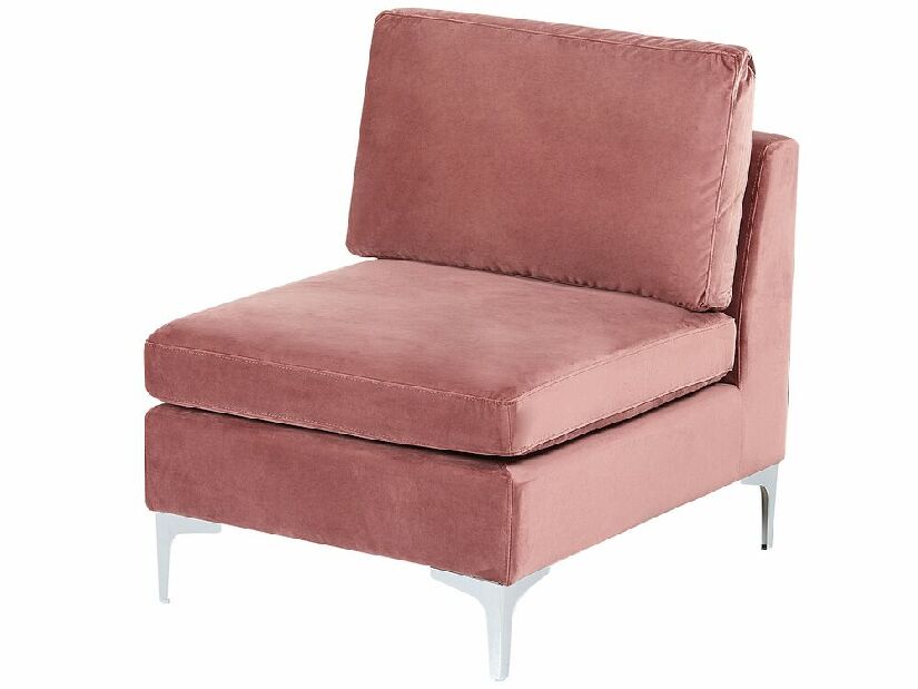 Kutna garnitura za sjedenje s tabureom Eldridge (ružičasta) (L)