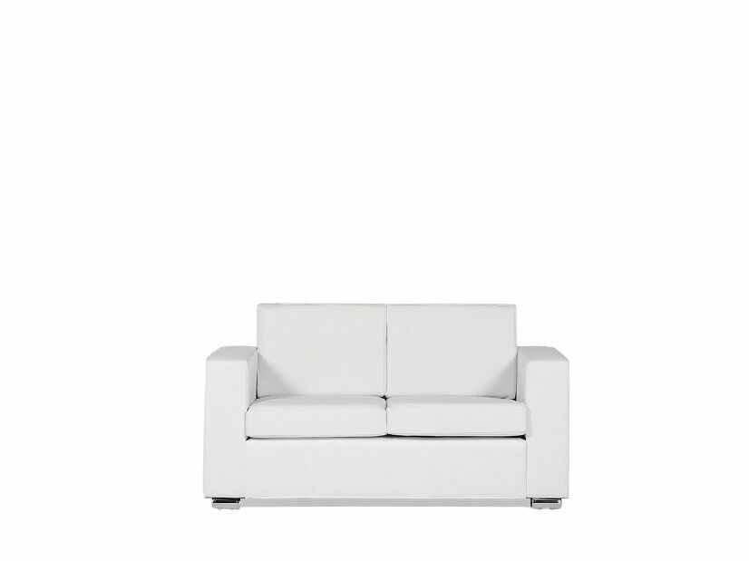 Kožna sofa dvosjed Heinola (bijela)