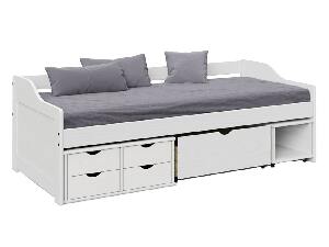 Krevet s prostorom za odlaganje Moli (bijela) 