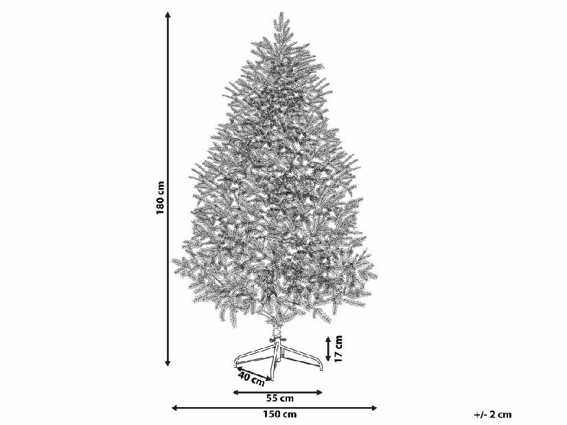 Božićno drvce 180 cm Fergus (plava)