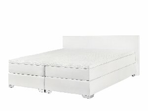 Bračni krevet Boxspring 180 cm PREMIER (s madracima) (bijela)