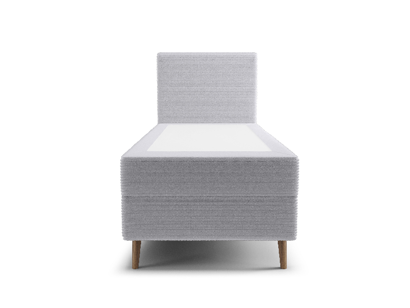 Jednostruki krevet 90 cm Napoli Comfort (siva) (s podnicom, s prostorom za odlaganje)