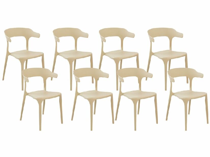 Set blagovaonskih stolica (8 kom.) Gerry (bež)