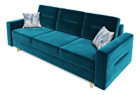 Sofa na razvlačenje Bergenia (tamno zelena) (s jastucima) *outlet moguća oštećenja