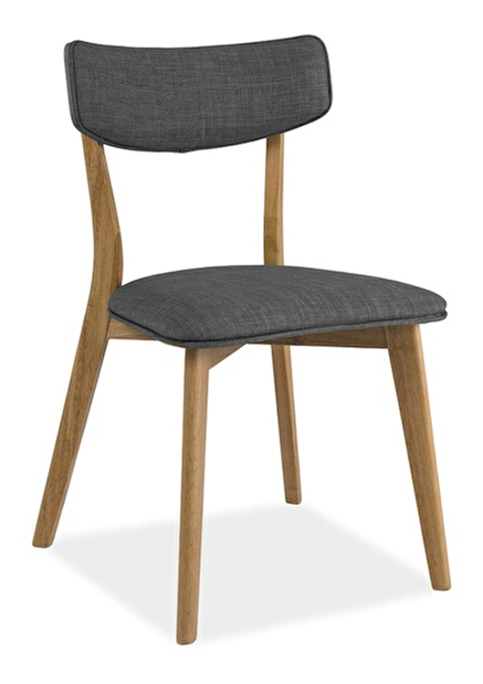 Blagovaonska stolica Karol (siva + hrast)