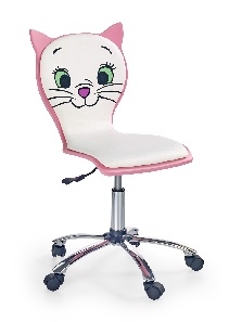Dječja stolica Luoda 2 (bijela + ružičasta)