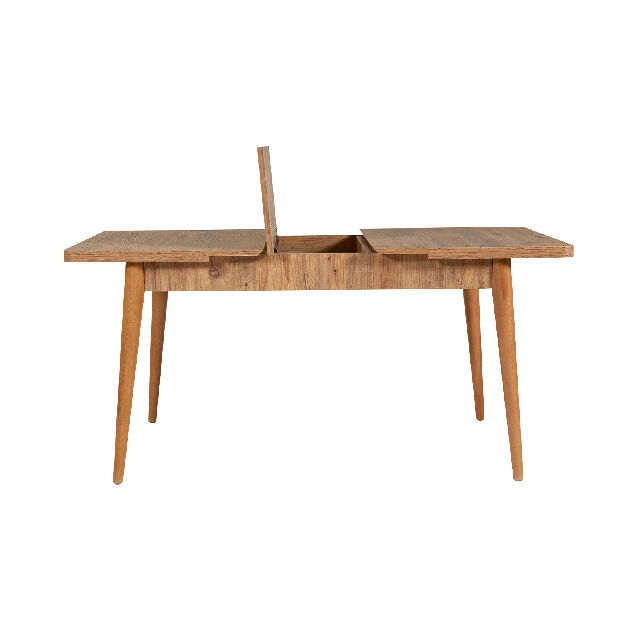 Blagovaonski stol na razvlačenje sa 2 stolice i 2 klupe Vlasta (bor antlantic + siva)