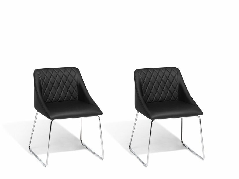 Set blagovaonskih stolica 2 kom. Aricata (crna)