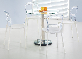 Blagovaonski stol Chad (za 4 osobe) (prozirna)
