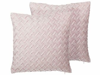 Set 2 kom. jastuka 45 x 45 cm TITEL (ružičasta)