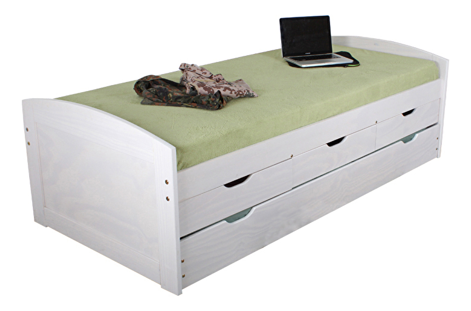 Krevet na razvlačenje 90 cm Mercatu (S podnicom) (bijela) 