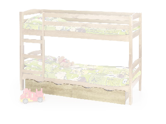 Prostor za odlaganje ispod kreveta (2x ladica) Sam (borovina)