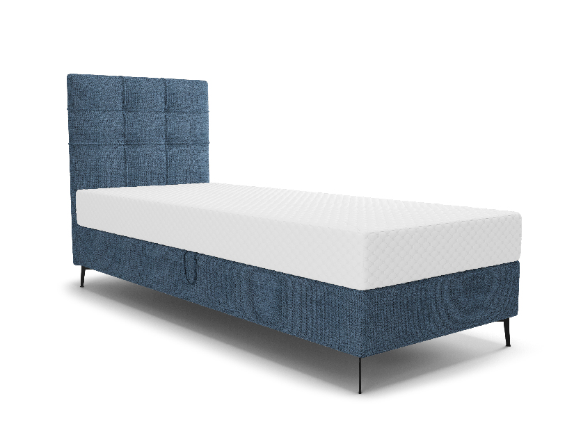 Jednostruki krevet 80 cm Infernus Bonell (plava) (s podnicom, bez prostora za odlaganje)