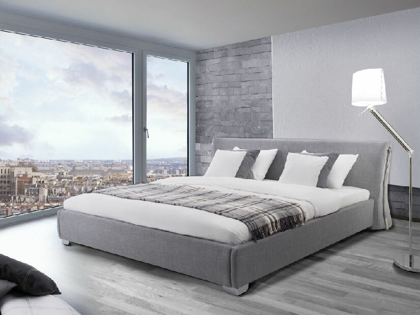 Vodeni bračni krevet 140 cm Pariz (siva)