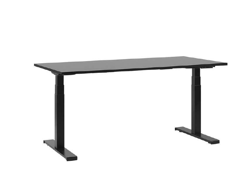 Pisaći stol- DESIRA II (160x72 cm) (crna) (el. podesiv)