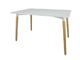 Blagovaonski stol Molly S (bijela + prirodna) *rasprodaja