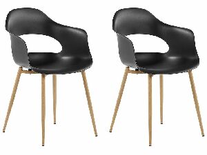 Set 2 kom. blagovaonskih stolica URCA (crna)