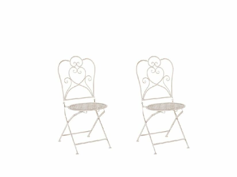 Set vrtnih stolica 2 kom. TRAVISO (metal) (bež)