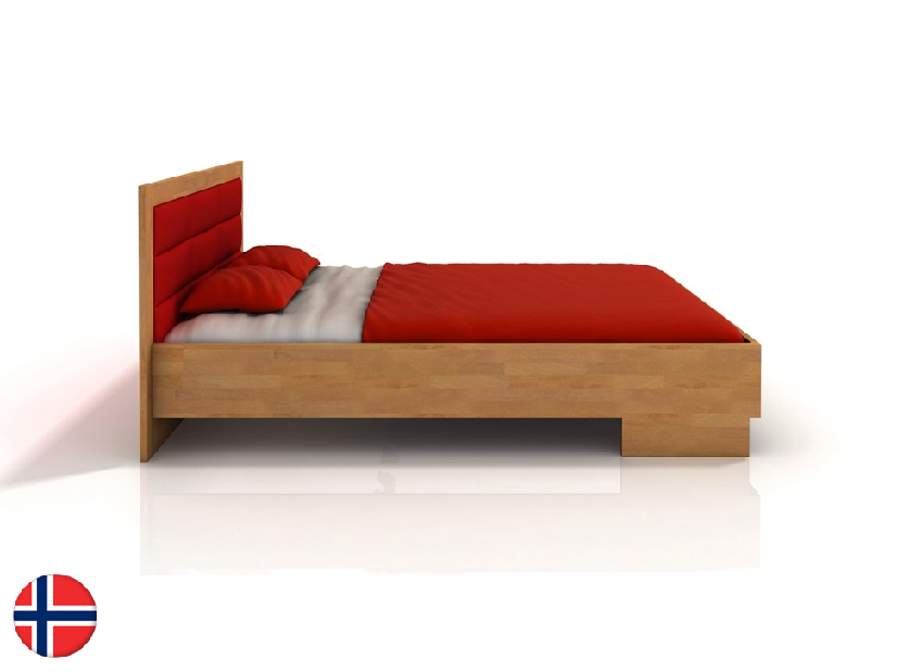 Bračni krevet 160 cm Stjernen High BC (bukva)