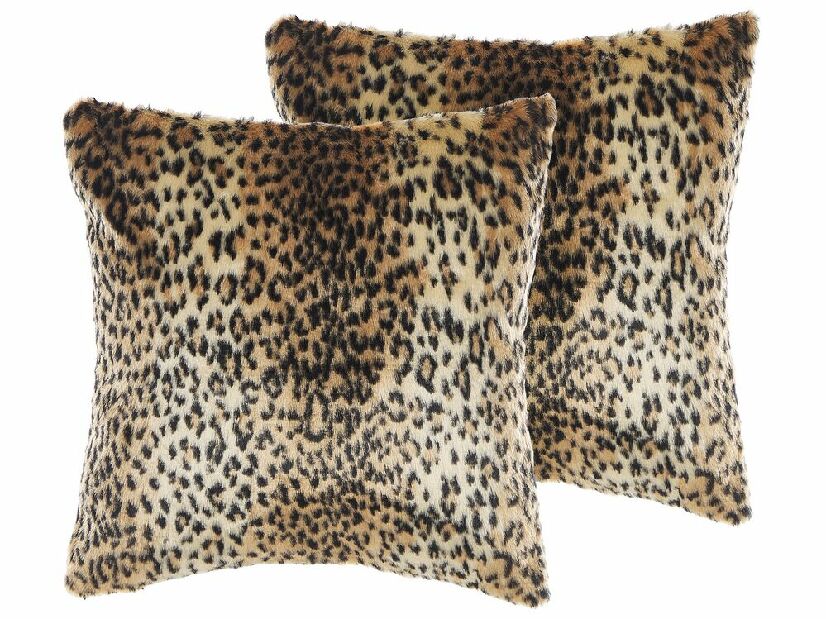 Set 2 ukrasna jastuka 45 x 45 cm Fox (smeđa)