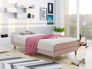 Jednostruki krevet 120 cm Mac 1 (ružičasta) (s madracem)