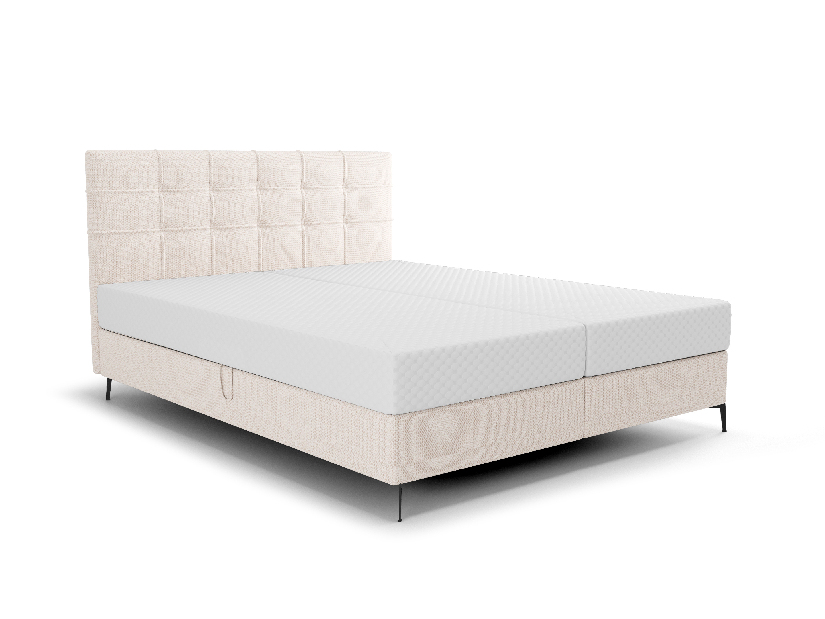 Bračni krevet 180 cm Infernus Bonell (tamnosiva) (s podnicom, s prostorom za odlaganje)