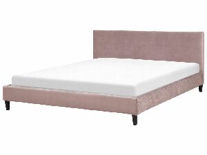 Bračni krevet 180 cm FUTTI (s podnicom) (ružičasta)