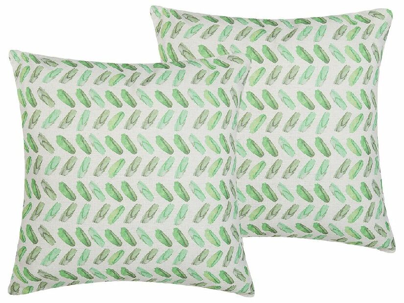 Set 2 ukrasna jastuka 45 x 45 cm Prunie (zelena)