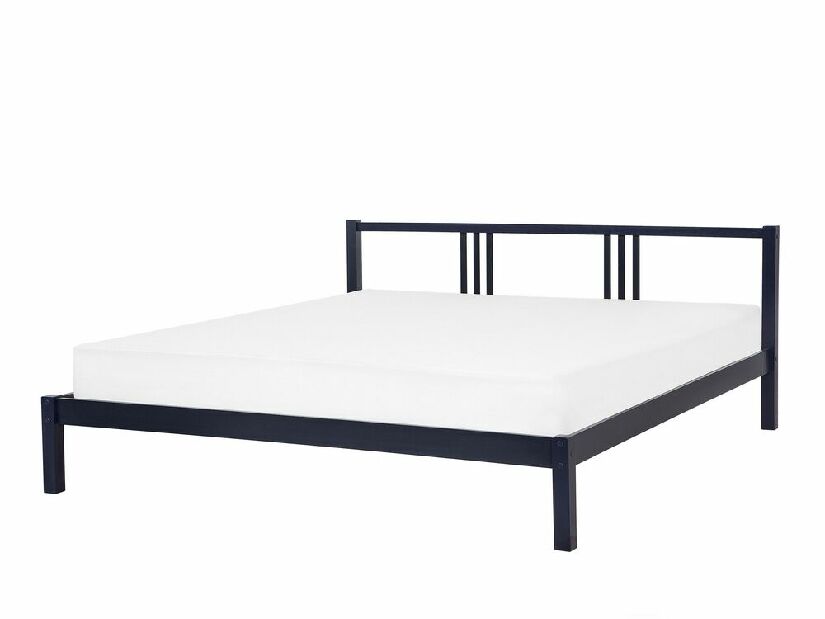 Bračni krevet 180 cm VALLES (s podnicom) (plava)