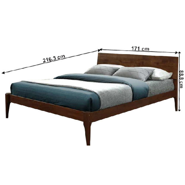 Bračni krevet 160 cm Bredo (S podnicom) 