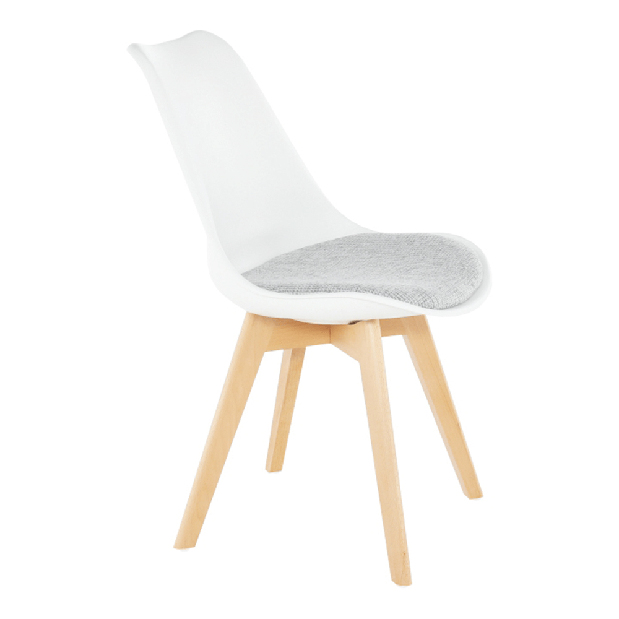 Blagovaonska stolica Damaria (bijela + svijetlo siva)