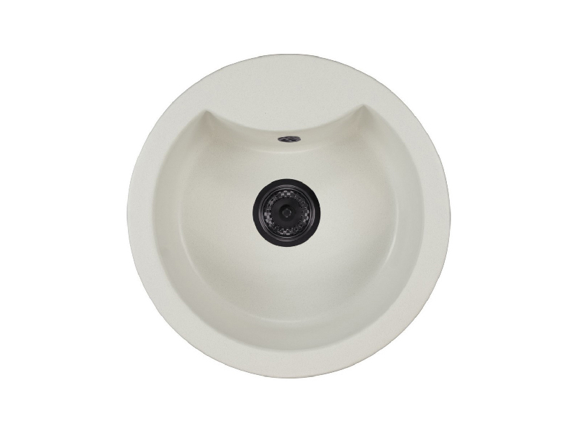 Kuhinjski sudoper Mellusa (bijela) (s 1 otvorom za bateriju)