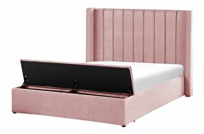 Bračni krevet 140 cm Noya (ružičasta)