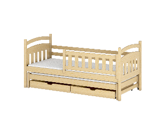 Dječji krevet 80 x 180 cm GLYNDA (s podnicom i prostorom za odlaganje) (borovina)