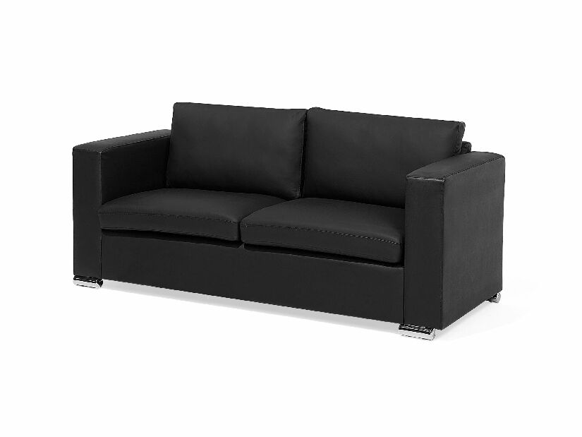 Sofa trosjed HEINOLA (koža) (crna)