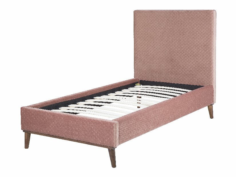 Jednostruki krevet 90 cm BARON (s podnicom) (ružičasta)