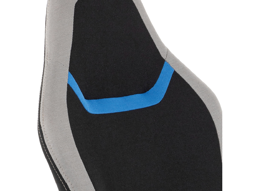 Uredska stolica Leira-L611-BLUE (crna + siva + plava)