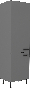 Kuhinjski ormarić za ugradbeni hladnjak Nesia 60 LO-215 2F (antracit)