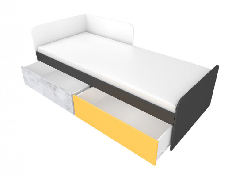 Jednostruki krevet 90 cm Bryn B7 (S podnicom i prostorom za odlaganje) (L) 