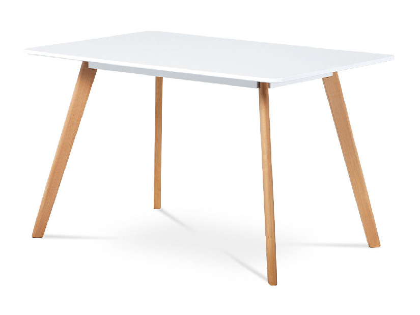 Blagovaonski stol Derwen-605-WT (bijela + bukva)