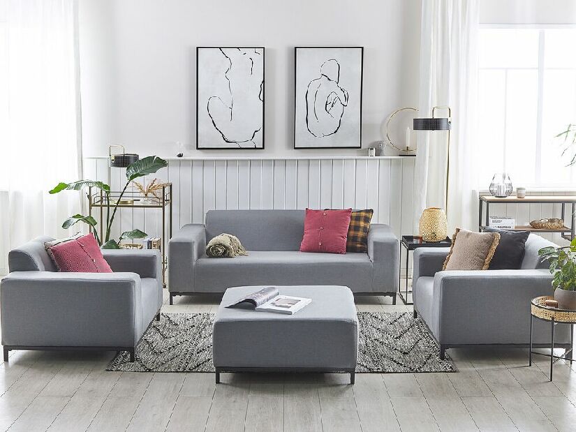 Vrtna sofa RAVIOL (siva) (za 5 osoba)